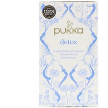 Pukka Herbs 디톡스 유기농 아니스 시드 펜넬 카다몬 티 무카페인 허브 티백 20개 1.41 oz (40 g)