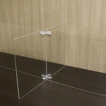 HAPST_ 휴대용칸막이 가림막 공공기관 간이파티션 책상가림막 비말칸막이, 선택_ 투명 가림막 4인 아크릴 칸막이 간편, 상품선택함