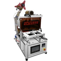 랩기계 배달 냉동식품 포장 랩커팅기 메탈 슬라이드형, 상세 페이지 참고, 공압식 1/4 씰링 기계 180x120mm