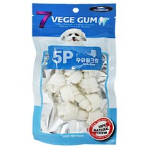야야펫 강아지간식 7베게 우유밀크껌 5P 1타 10EA, 1set