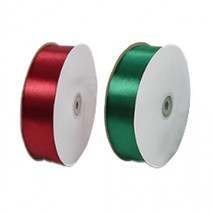 크리스마스 공단 리본 4cm*100야드 가게장식 오픈 개업 풍선장식 파티 홍보광고효과 거대장식, 레드