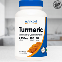 뉴트리코스트 바이오페린과 95% 커큐미노이드 함유 강황 커큐민 2300mg 120 베지캡슐