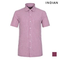 [브루노바피(남성)] [INDIAN] 미니 체크 원포켓 반팔 셔츠_MIKNSUM3111