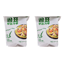KOREAN PANCAKE MIX 곰표 부침가루 1kg 레트로 감성 파전 김치전 고추전 호박전, 2개
