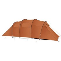 NORDISK Laser Raysa 6인용 투룸 터널식 대가족 캠핑텐트 브라운