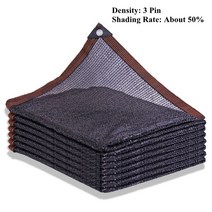차양막 그늘막 타프 베란다 테라스 정원 옥상 블랙 자외선 방지 HDPE 차양 그물 다육 식물 음영 야외 수영장 커버 3Pin 6Pin 12Pin 태양 그늘, 3x10m, 6 Pin