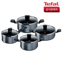 [테팔] 홈쿡 인덕션 겸용 냄비 2종 3종 세트 /택1, 19-홈쿡 4종(편18+양20+24+전골24)