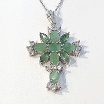 블루케이 [블루케이] 에메랄드 원석 펜던트230306-01 5월탄생석