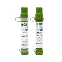 태풍용 휴대용 정수필터 서바이벌스트로우 FSS-2000, 색상:투명