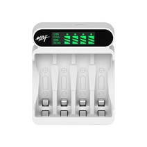 엠비에프 LCD AA AAA 건전지 급속충전기(4구)/MBF-4BCG/니켈수소 Ni-MH 배터리 충전가능/C타입 마이크로5핀 입력지원