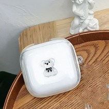 QCY ht05 케이스 큐씨와이 HT05 MeloBuds ANC 귀여운 곰 이어폰 투명 실리콘 TPU 커버 액세서리 상자, QCY HT05용, A 2