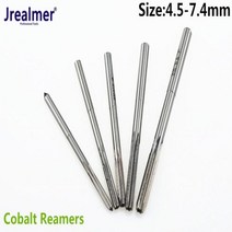 Jrealmer 옵션 4.5-7.4mm h8 척킹 코발트 m35 리머 h8 기계 리머 고속 스틸 회전 도구 스트레이트 생크, 4.6mm, 4.6mm