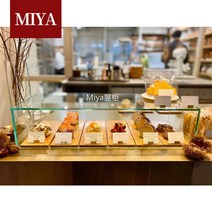 빵집 베이커리 쇼케이스 강화유리 제빵 전시 진열장, 사례 7  빵 유리 캐비닛