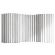 굴곡 종이 파티션 오르간 스크린 칸막이 전시장 가벽, 길이 3m 높이 2m (액체 오염방지)