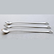 커피숍 디저트 커트러리 롱 티스푼 포크 잼스푼 숟가락 요거트스푼 스터 다과 엔틱, 1개, 롱스푼