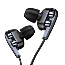 LANGSDOM 랭스돔 3.5mm 플러그 유선 커널형 이어폰, 블랙, D4C