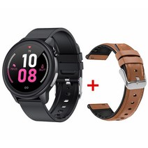 스마트 워치 E80 남성 여성 온도 측정 IP68 방수 PPG + ECG 심박수 모니터 피트니스 트래커 Smartwatch, 02 Dual Strap
