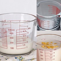 내열유리 계량컵(500ML) 제빵제과재료 베이킹도구파는곳 베이킹기구