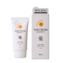 AVK 선크림 45g / 자외선차단+비비크림 / 워터프루프 NO 백탁 번들거림, 알로에베라선크림