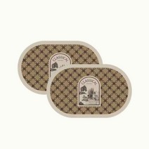 HJ.Market 아메리칸 빈티지 홈 규조토 발매트 2P 세트, 클래시컬 1+1
