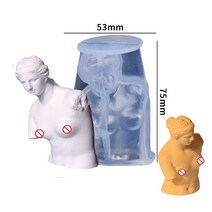 발렌타인 데이 실리콘 몰드대형 3D 로맨틱 커플 초상화 연인 실리콘 조각 예술 테라피 석고 홈 결혼 선물, 20 R