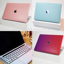 노트북스킨 애플 맥북 에어13 M1 컬러 커스텀 노트북스킨커버 노트북시트지 노트북 전신 보호필름 꾸미기 악세사리 디자인 랩핑, 맥북 에어13 (2018~2020), 블루밍바이올렛