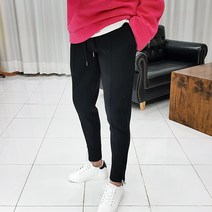로니케이 남성용 네오프렌 밑단 지퍼 트레이닝 밴딩 조거팬츠 2color