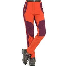 0405등산 바지 두껍고 따뜻한 플리스 겨울 여성용 방수 하이킹 트레킹 캠핑 스키 소프트 쉘 야외 방풍, Women Orange+4XL