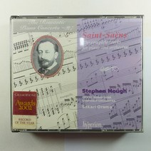 (중고CD)(MADE IN ENGLAND) 생상스 피아노 협주곡 제1번 - 제5번 2CD/ 피아노 스티븐 허프/ 버밍험 교향악단 지휘 사카리 오라모/ 음반 상태 A+