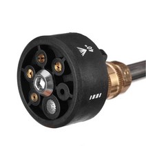 초강력 무선 고압 물청소 워터 세차건 인치 세탁기 클리너 물총 부품 호스 자동차 청소 액세서리 용 조정 가능한 노즐 71, 검은색