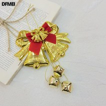 플라스틱 골드 크리스마스 리본 방울 장식 크리스마스 화환 크리스마스 트리 장식 액세서리 리본, 나비더블시계+작은나비