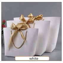 어버이날용돈박스 환갑용용돈박스 용돈상자 대형 골드 선물 상자 잠옷 옷 책 포장 핸들 종이 가방 크래프트 12 월, 36x26x11cm, WHITE
