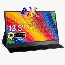 휴대용 노트북 보조 모니터 13.3 12.5 인치 4k ips 게임 화면 hdmi 유형 c usb 디스플레이 스위치 ps5 xbox macbook 스마트 폰, xw133 4k, jp 플러그