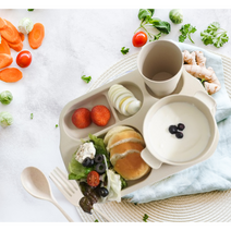 친환경소재 파스텔 식판 6종세트, 아이보리