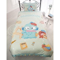 산리오 한교동 캐릭터 싱글 이불 베게 커버