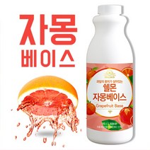 쉘몬 과일 농축액 베이스 자몽 1kg/시럽/원액/에이드, 쉘몬과일농축액베이스자몽1kg