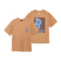 MLB 모노티브 오버핏 반팔 티셔츠 BOS (Sand)
