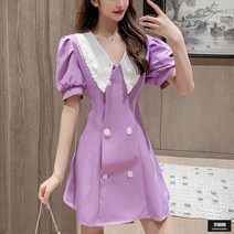 가바바 여성 원피스 격식있는 자리에도 입기좋은 레이스달린 미니원피스 G48793