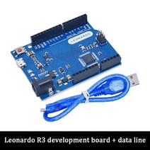 아두이노 키트 코딩 입문 교육 보드 점퍼선 Leonardo R3 마이크로 컨트롤러 Atmega32u4 개발 보드 Arduino, 02 board and cable