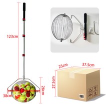 테니스공줍기 볼피커 볼수거기 테니스장롤러 휴대용, 플레이트 버클 텔레스코픽 로드 개폐식