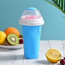아이스크림 젤라또 기계 업소용 빠른 냉동 스무디 컵 홈 메이드 밀크 쉐이크 병 슬러시 및 메이커 냉각 아, 02 lue