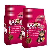 도비 소형견용 애견사료 도비양고기와쌀 건식사료 3kg x 2개