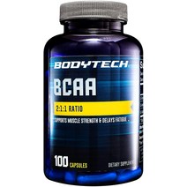BodyTech BCAA(분지쇄 아미노산) 최적의 2:1:1 비율은 근육 회복 지구력을 지원합니다(, 1개