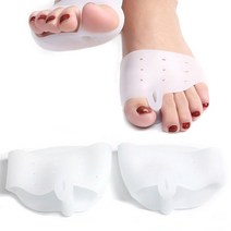 PKFARM 1+1 실리콘 쿠션 앞꿈치 패드 세트 발 보호 덧신 앞발바닥 보호대, FREE SIZE, 화이트, 1+1(2세트)