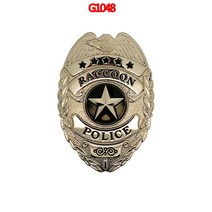 경찰 배지 자동차 액세서리 외관 데칼 장식 MuralPVC 커버, [01] Size-12 X 17.3cm