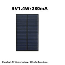 5v1.4w 태양 전지 패널 diy 태양 램프 충전 패널 충전 3.7v 리튬 배터리 태양 전지 패널, 5v