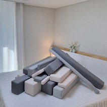 노틈 침대틈새쿠션 침대벽 틈새막이 침대사이, 180, 20X20, 베이지
