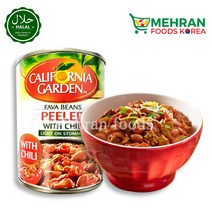 CALIFORNIA GARDEN 캘리포니아가든 필리드 파바빈스 위드 칠리 400g FAVA BEANS PEELED WITH CHILI