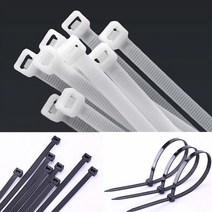 우리파파 케이블 타이 전선 정리 초대형 사이즈 대용량 4mm, 블랙/4x150