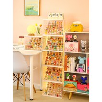 피규어 장난감 장식품 투명 아크릴 유리 미니 장식장 진열장 전시장 프라모델 보관함, 밝은 회색